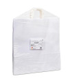 Bolsas de papel con Asa Rizada 44x15x46 blanca- Paquete 20 uds