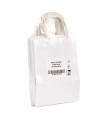 Bolsas de papel con Asa Rizada 18x8x24 blanca- Paquete 20 uds.