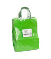 Bolsas de papel con asa rizada 24x11x32 Verde- Paquete 20 uds.
