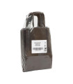 Bolsas de papel con asa rizada 18x8x24 Negro- Paquete 20 uds.