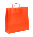 Bolsas de papel con asa rizada 44x15x46 Roja- Paquete 20 uds.
