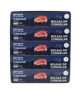 Bolsa para congelar Zip 27x28 15 Usos - Pack 10 cajas