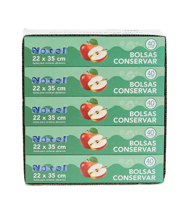 Bolsa Conservación alimentos  Nocel 22x35 40 Usos - Pack 10 cajas