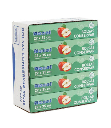 Bolsa Conservación alimentos  Nocel 22x35 40 Usos - Pack 10 cajas