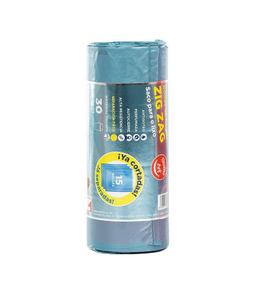 Bolsas de basura perfumada 30 litros Ya cortadas "Smile bag" Caja 21 rollos.