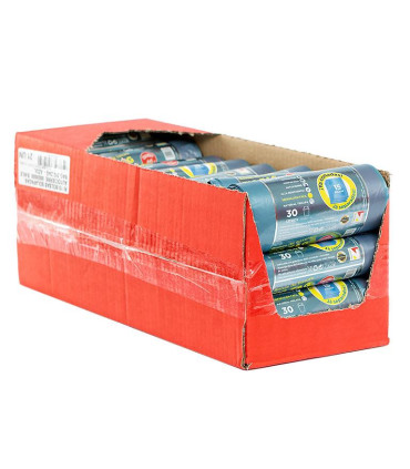 Bolsas de basura perfumada 30 litros Ya cortadas "Smile bag" Caja 21 rollos.