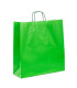 Bolsas de papel con Asa Rizada 44x15x46 Verde -Caja 200 uds.