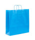 Bolsas de papel con Asa Rizada 44x15x46 Azul-a Caja 200 uds