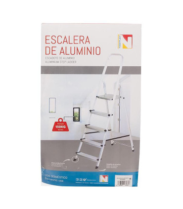 Escalera de aluminio de 6 peldaños