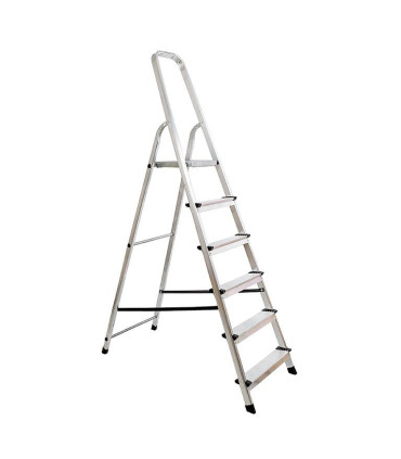 Escalera de aluminio de 6 peldaños