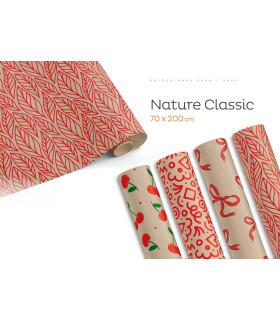 Rollo papel de regalo 70x200 cm Nature Classic-  Caja 50 rollos