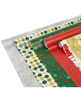 Rollo papel de regalo 70x200 cm Navidad 2-  Caja 50 rollos