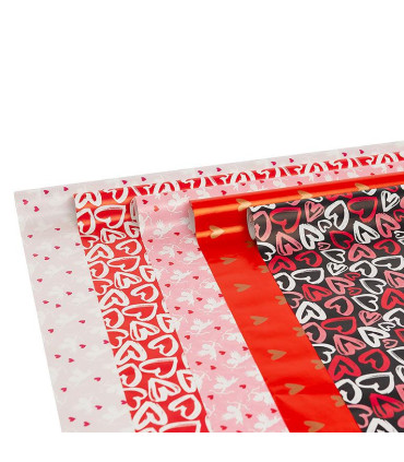 Rollo papel de regalo 70x200 cm Romantic Caja 50 rollos