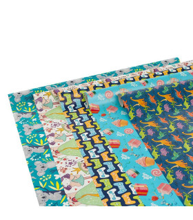 Rollo papel de regalo 70x200 cm Children- Caja 50 rollos