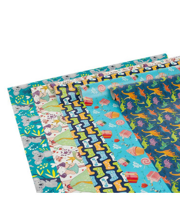 Rollo papel de regalo 70x200 cm Children- Caja 50 rollos