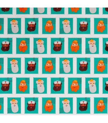 Rollo papel de regalo 100x300 cm Navidad - Caja 25 rollos