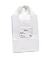 Bolsas de papel con Asa Rizada 24x11x32 blanca- Paquete 20 uds.