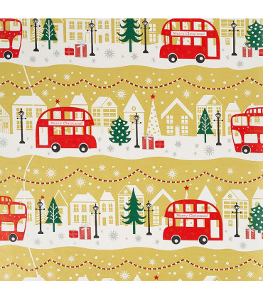 Rollo papel de regalo 70x200 cm Navidad 2-  Caja 50 rollos