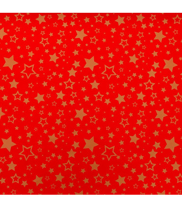 Rollo papel de regalo 70x200 cm Stars -  Caja 50 rollos