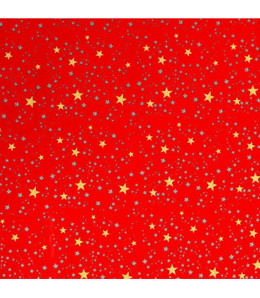 Rollo papel de regalo 100x300 cm Stars -Caja 25 rollos