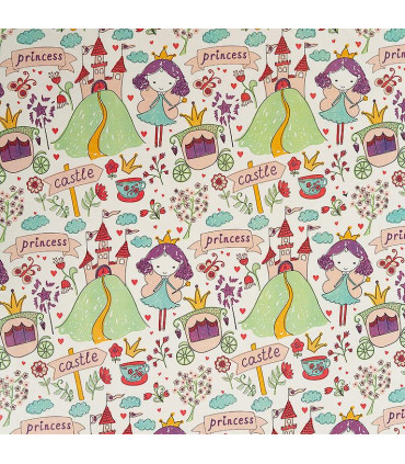 Rollo papel de regalo 70x200 cm Children- Caja 50 rollos