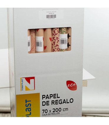 Rollo papel de regalo 70x200 cm Especial Nature - Caja 50 rollos