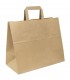 Bolsas de papel con Asa plana 26x17x26 Kraft -Caja 250 uds