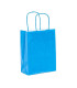 Bolsa de papel con Asa Rizada 18x8x24 Azul - Caja 400 uds