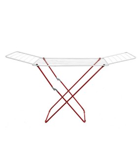 Tendedero suelo con alas 18 mt rojo - Paq 6 tendederos