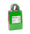 Bolsas de asa rizada colores variados 18x8x22 - Paq 20 uds.