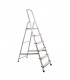 Escalera de aluminio de 6 peldaños