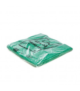 Kilos Camiseta 42x53 70% reciclado 50 micras verde Block B.P. Con mensaje de agradecimiento - Paq 1 Kg