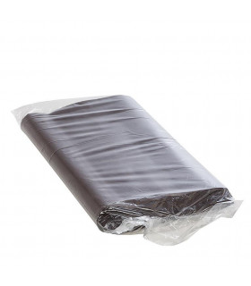 Bolsas de plástico marrones de asa troquelada 35x45 cm. Paquete de 200 uds.