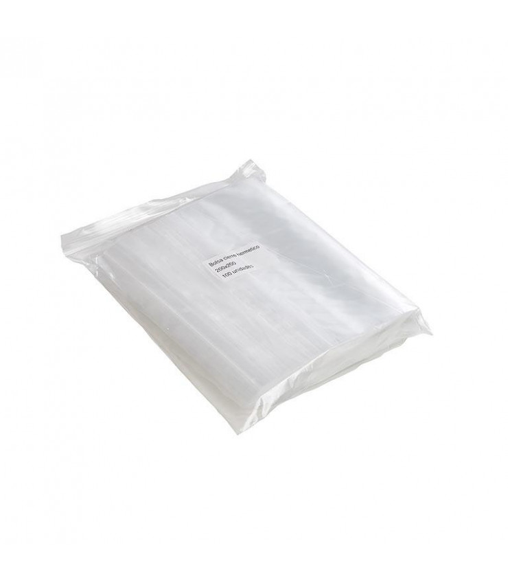 Bolsa de plástico con cierre Zip 30x40 cm - Transparente